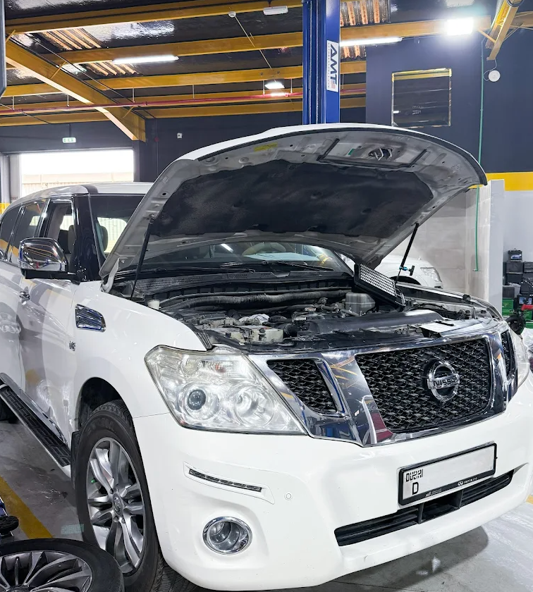 Car AC repair and gas refill at 800 Shelby Garage Dubai